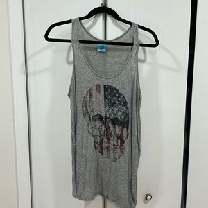 Asymmetric USA skull tank
